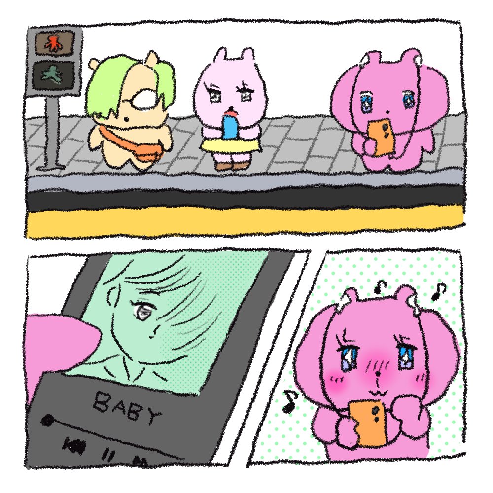 myretrobear's tweet photo. 노래 너무좋아💗

#yoasobi #レトロベア #그림 #イラスト
#かわ���い #일러스트 #doodle https://t.co/wvED5KDtun