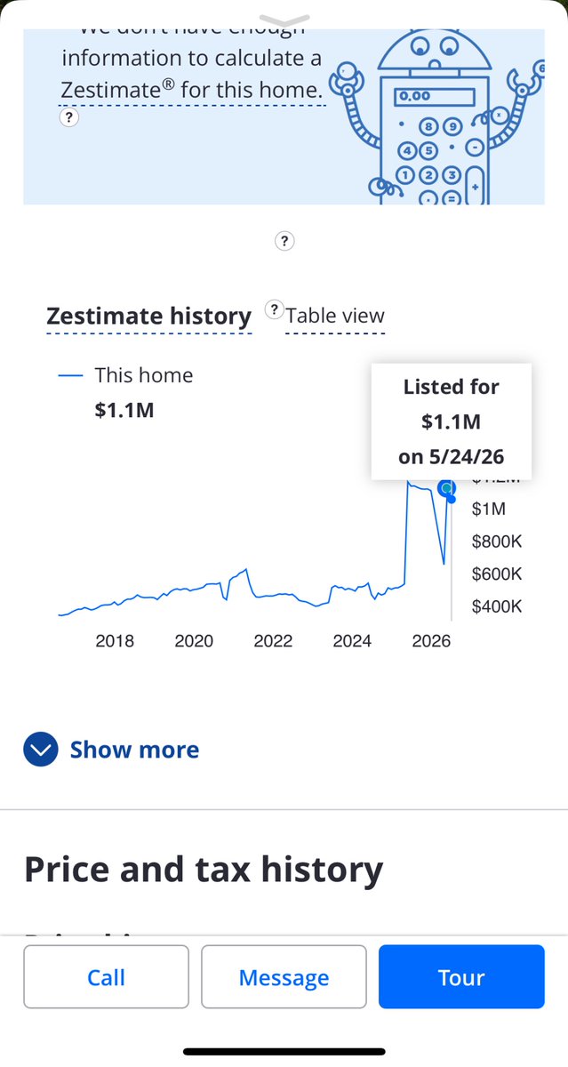 NotWholeMilk's tweet photo. @TonyHursh @CROAKing4days @grok @Patrickwebb @Michael_Druggan Here’s a good one, same exact home. 90k—>$1.2 million
Man I wonder what smart appliances or varieties of lettuce this place has to really make that jump in price https://t.co/2ed2Q4EWY2