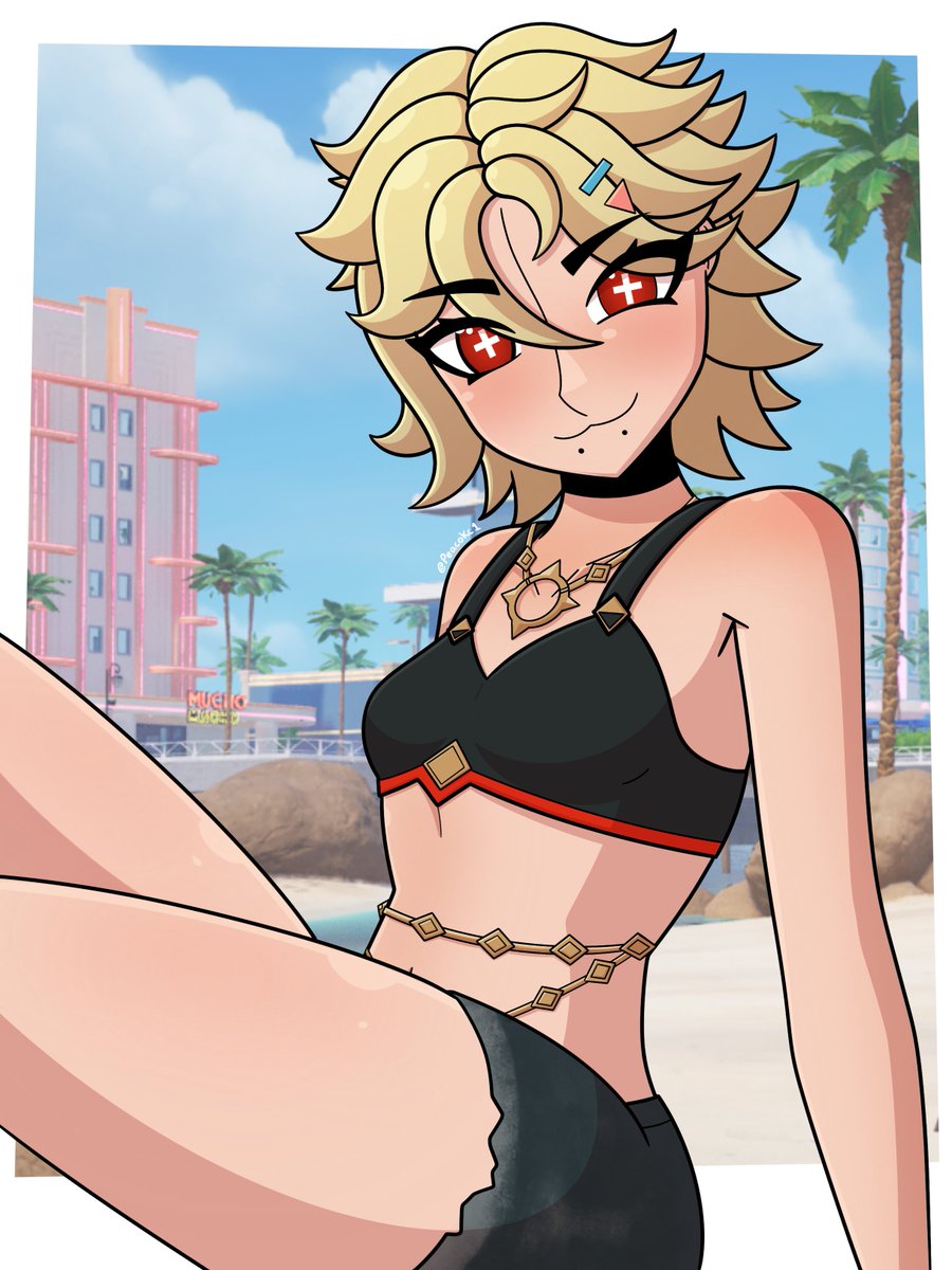 Peacokc1's tweet photo. Summer Drawing fixes! 🦇🐈☀️

Joni: Removed the lineart that was left in the final rendering and improved the face 😘
Meow Skulls: Sunglasses rendering was missing 😎

All for their fans that deserve it 💝🦚
#FortniteArt #フォートナイトイラスト #Fortnite https://t.co/u1NvkktNqc