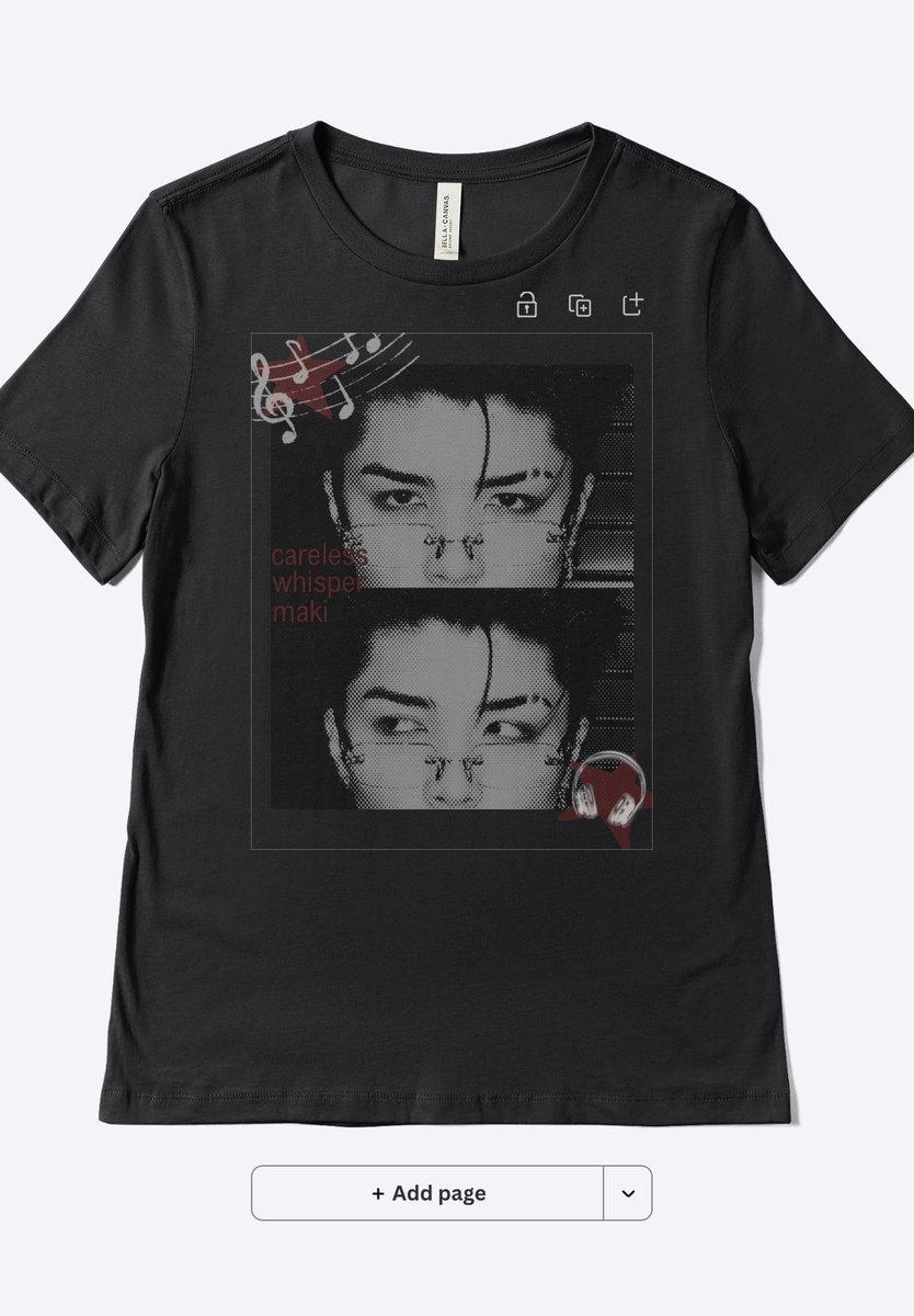 fionfire's tweet photo. #carelesswhispermaki tshirt???? https://t.co/ZmyQGiw1p0
