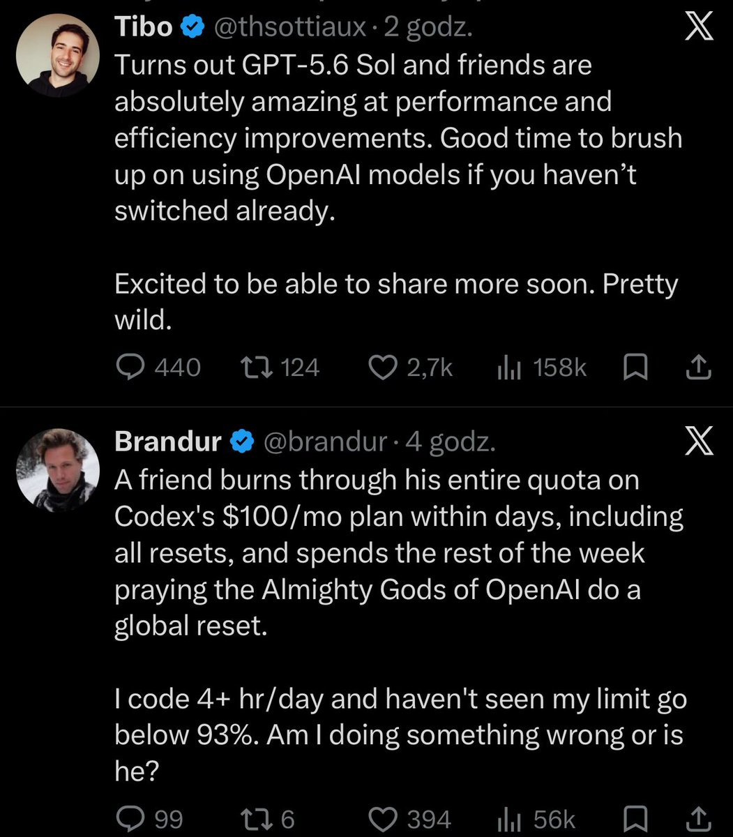 DonioWorks's tweet photo. @thsottiaux @nickbaumann_ Lol the comments and answers https://t.co/rQ6N9WvA00
