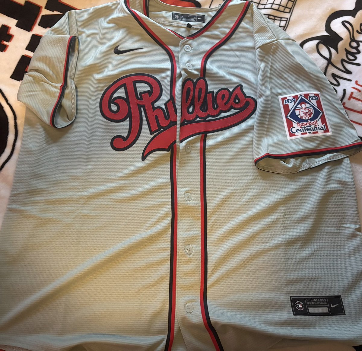 Ryan_Bizzaro's tweet photo. Once I saw MLB wasn’t doing All-Star league jerseys this season I knew I had to get one of these. A replica Johan Duran Field of Dreams jersey. https://t.co/XHzFfcyTjy