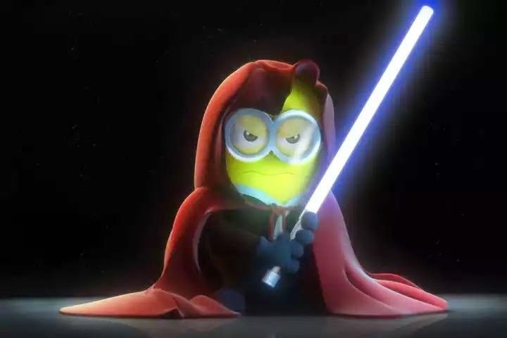 maisacocagelada's tweet photo. minion jedi teamo https://t.co/HPtc1s0G1E