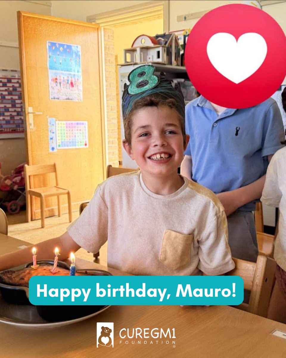curegm1's tweet photo. Please join us in sending happy birthday wishes to Mauro, who turned 8 years old this past weekend! We hope you had a wonderful day with friends and family! Drop your wishes for Mauro below! 
#curegm1 https://t.co/8W9UvgrVJT