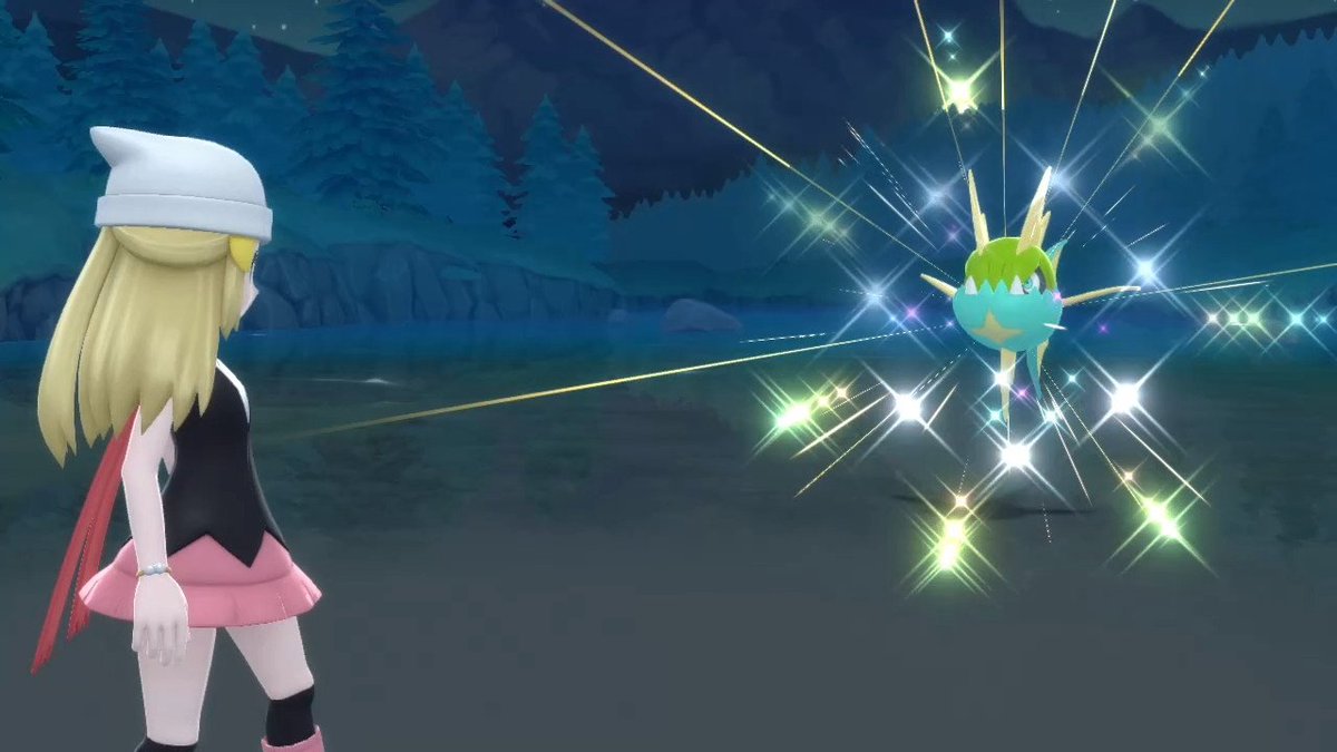 Bleddyn23's tweet photo. I ended my #SafariWeek2026 with Carvanha in BDSP! My great luck with the water types in the marsh this year inspired me to try fishing, and I was able to catch him - he is Lonely nature. Definitely my favorite find next to Marill! Full video is in the works now #SafariWeek https://t.co/jqD17Legkq
