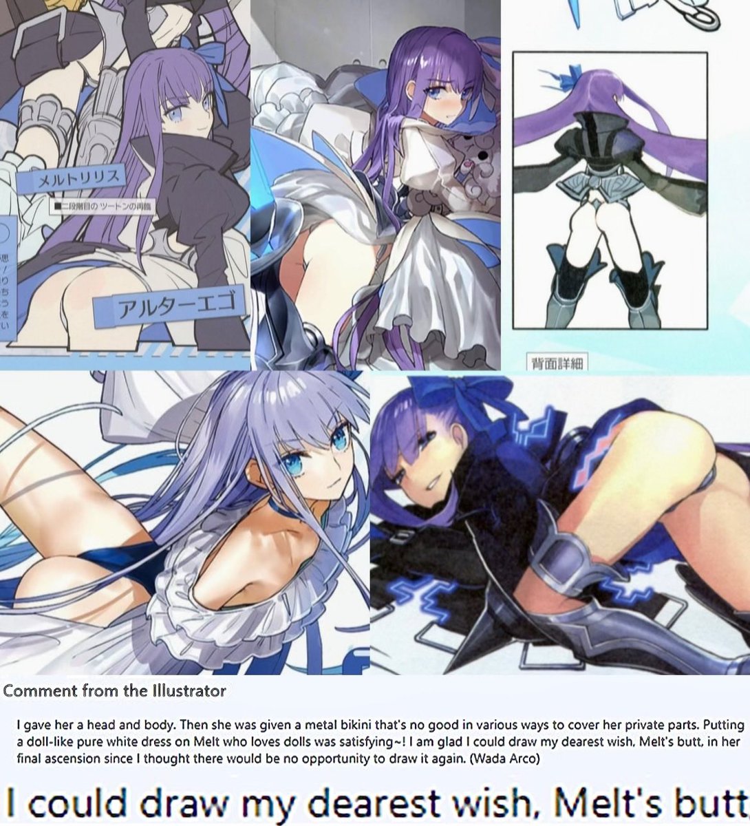 TypeRamza's tweet photo. Happy Birthday to Wada Arco and may she continue drawing her dearest wish Melt’s butt https://t.co/tqvtAH6fpT