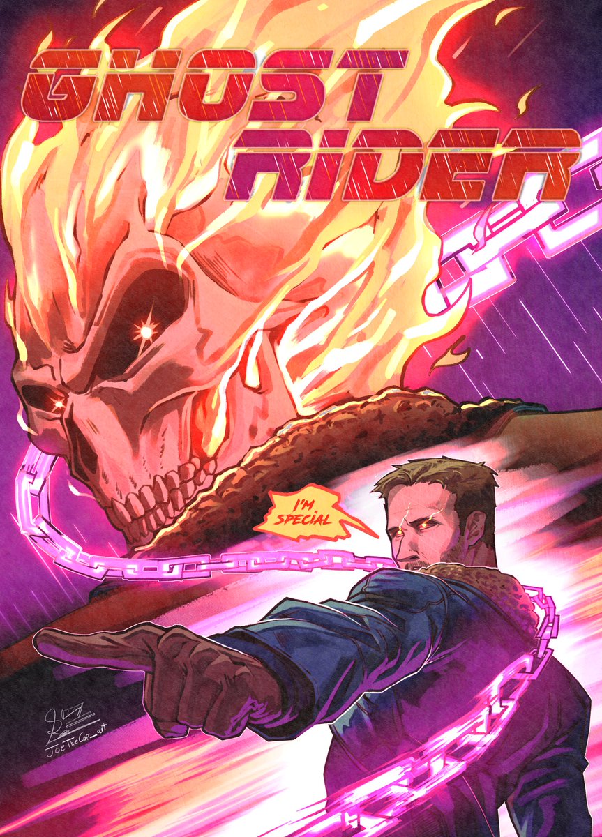 Joe_Roman66's tweet photo. #ryangosling as #ghostrider with Blade Runner theme 🔥 https://t.co/ZBPGT6h35q