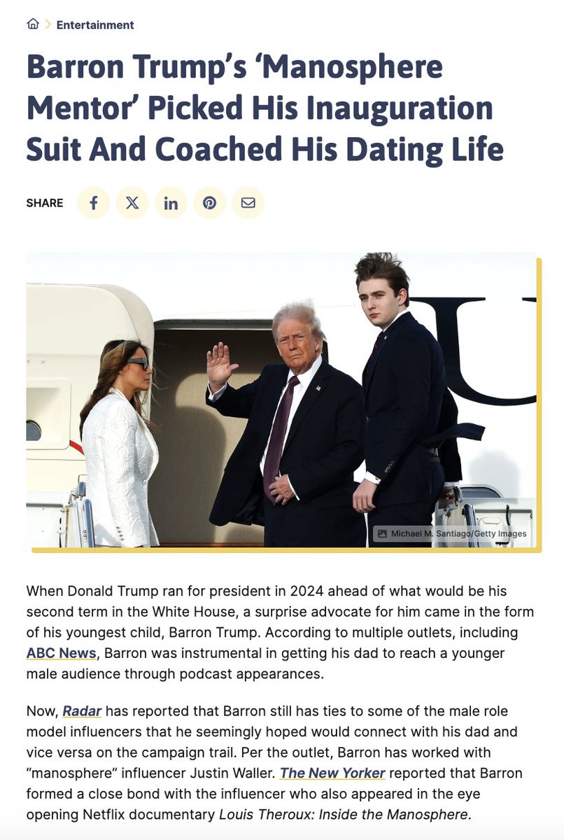 Furbeti's tweet photo. Who could have guessed the Tate brothers ended up being to Barron what Epstein was to Trump? https://t.co/VmKE0lIT24