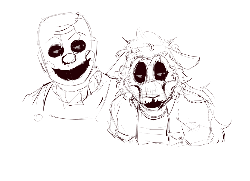 GrimDage's tweet photo. My AU sketches
#TheHappyhillsHomicide 
#ThhAU https://t.co/2kE1Pmq2vM