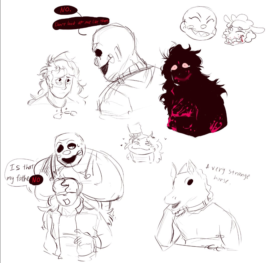 GrimDage's tweet photo. My AU sketches
#TheHappyhillsHomicide 
#ThhAU https://t.co/2kE1Pmq2vM