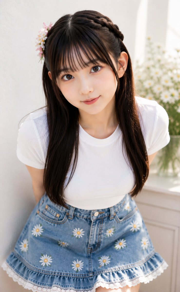アリス様♡専用 白のティーシャツとデニムのコーデですよ☺️ 夏にぴったりのお洋服