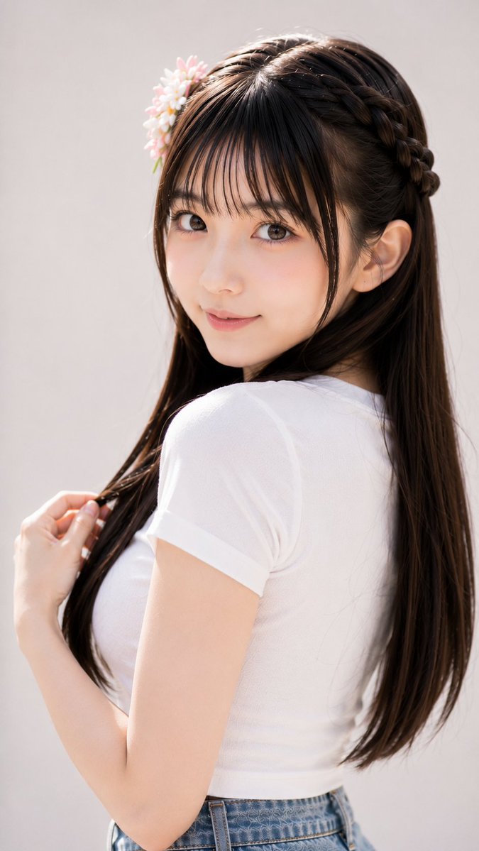 アリス様♡専用 白のティーシャツとデニムのコーデですよ☺️ 夏にぴったりのお洋服