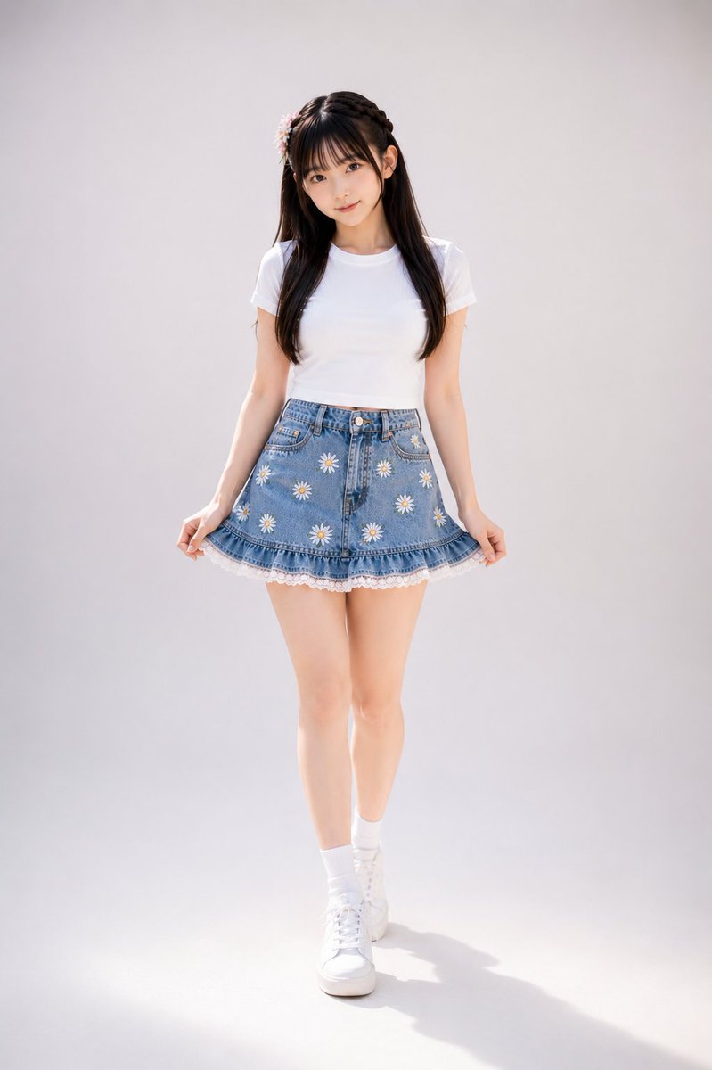 アリス様♡専用 白のティーシャツとデニムのコーデですよ☺️ 夏にぴったりのお洋服