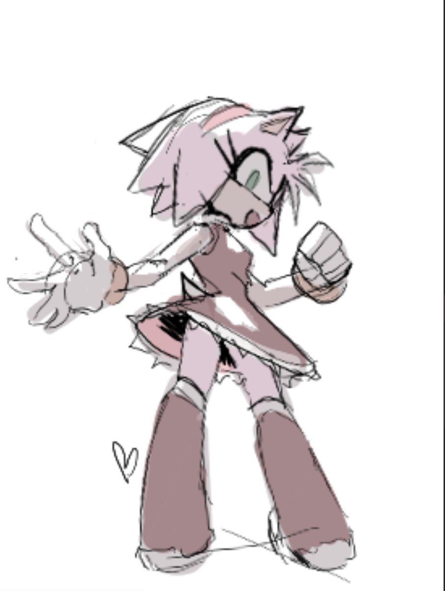 X_Xtille's tweet photo. Amy rose doodle https://t.co/WpA87MShOz