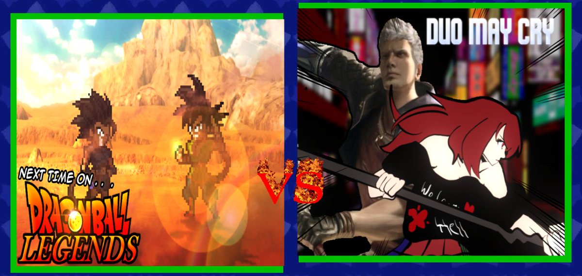 TVTIMEFEVER's tweet photo. @SaiyajinVegeKun @DBTheStrongest 
VS
@DissidentHell @NeroSpardaRP https://t.co/wop1BJeFoA
