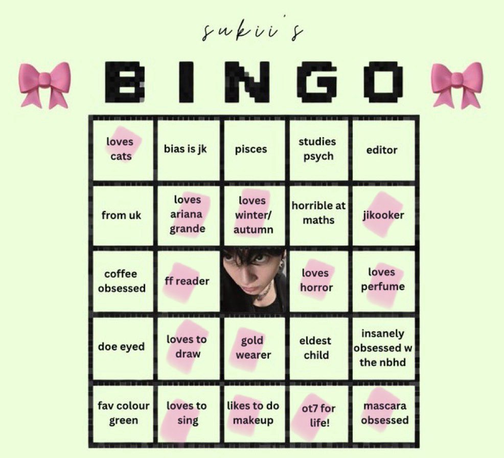 lilahkive's tweet photo. @iminnggukkie just followed u from this haiii no bingo but a lot in common tehe https://t.co/6jZRzCwb7B