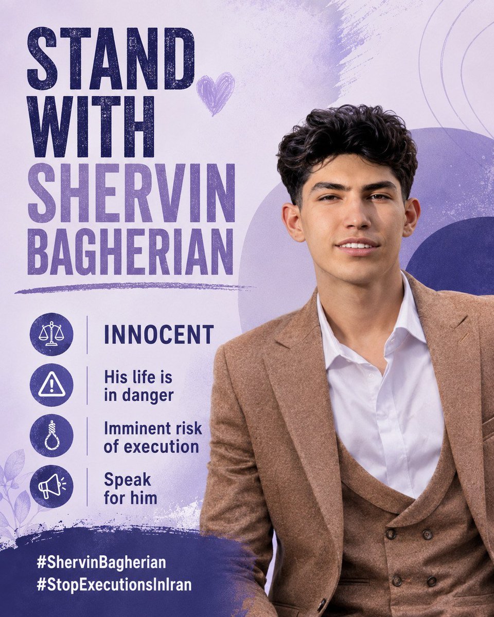 momosad89's tweet photo. 🚨 URGENT
According to reports, the remaining defendants in the Alikhani Square case, including 18-year-old Shervin Bagherian, are in imminent danger of execution. Reports from Iran International cite informed sources saying a gallows scaffold has been erected at Alikhani Square in Isfahan, raising fears that executions could take place at any moment. If true, every minute matters.
Please report on this. Please raise your voice. Silence could cost innocent young lives.
#Shervin_Bagherian #StopExecution
****SOS FOR IRAN ISFAHAN *****