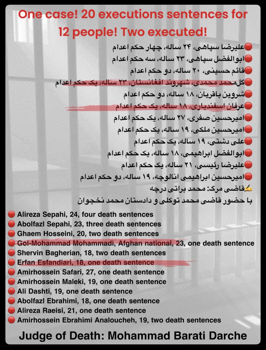 momosad89's tweet photo. 🚨 URGENT
According to reports, the remaining defendants in the Alikhani Square case, including 18-year-old Shervin Bagherian, are in imminent danger of execution. Reports from Iran International cite informed sources saying a gallows scaffold has been erected at Alikhani Square in Isfahan, raising fears that executions could take place at any moment. If true, every minute matters.
Please report on this. Please raise your voice. Silence could cost innocent young lives.
#Shervin_Bagherian #StopExecution
****SOS FOR IRAN ISFAHAN *****