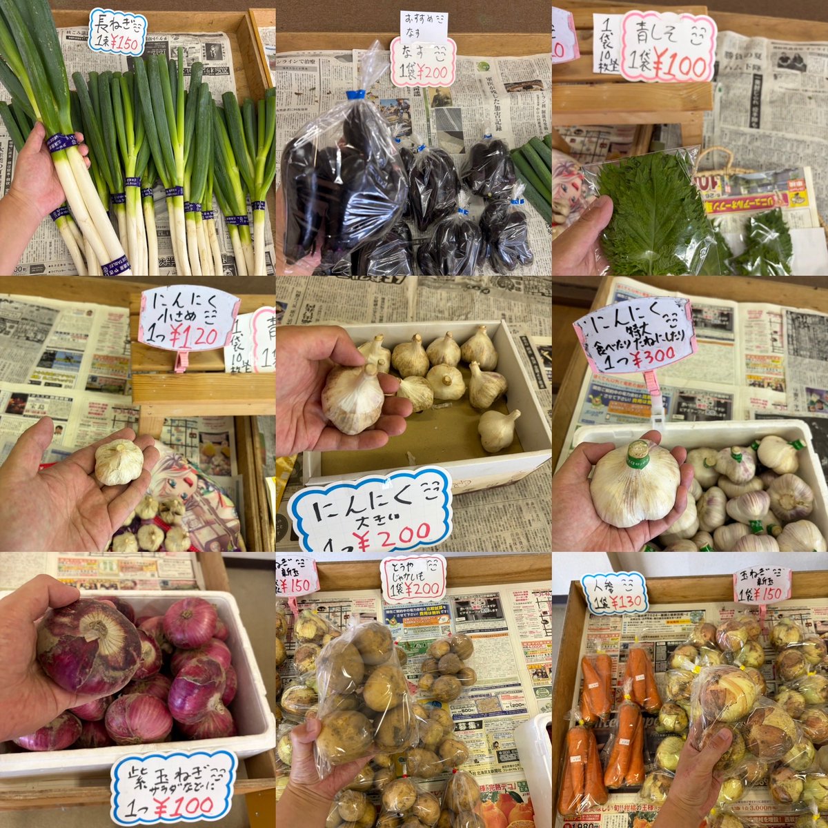 ryo4503's tweet photo. おはようございます
\( ´ω` )/🍅🥒🥦
明日から数日
朝採りブロッコリー入荷お休みです

朝10時ゆうゆう
野菜直売所開店です
今週もよろしくお願いします
商品のお問い合わせは
090-9438-1831にて
お願いします
#湧別
#野菜直売所
#野菜
#切り花
シソジュースなどに
#赤紫蘇 https://t.co/dnsAZMc8sZ