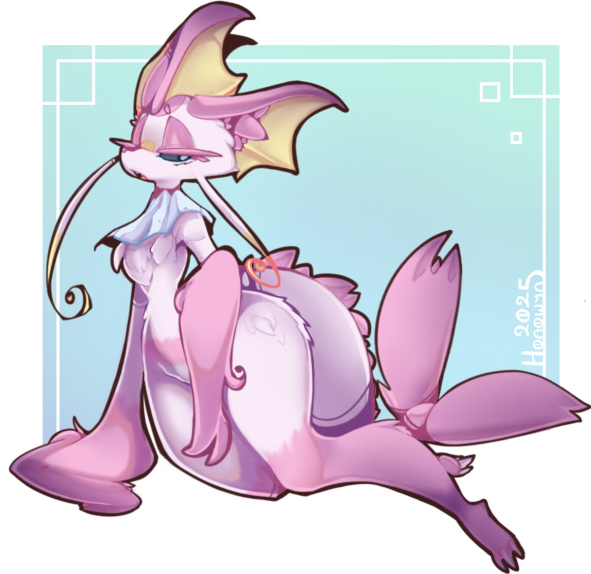Honowyn's tweet photo. Haven't shared my stuff for a while here, I did a little fusion a while ago though
 Meet Mienreon! https://t.co/Kzh5eRLjNq