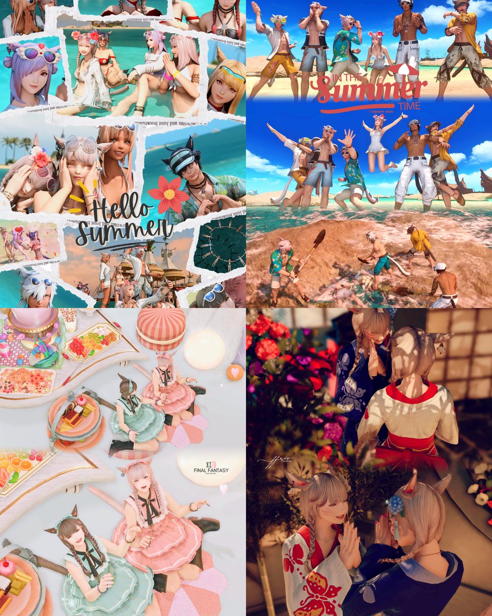 hiyorin_la's tweet photo. 今年の夏は思い出いっぱい🏝️
まだまだみんなと思い出作りたいな
気軽に誘ってくれたらうれしい🫶✨

#メンテだしとにかくあなたのssが好きって思ってくれるひとと出逢うために自分の推しssをそっと置いておく 
#FF14 https://t.co/53NCkqpgow