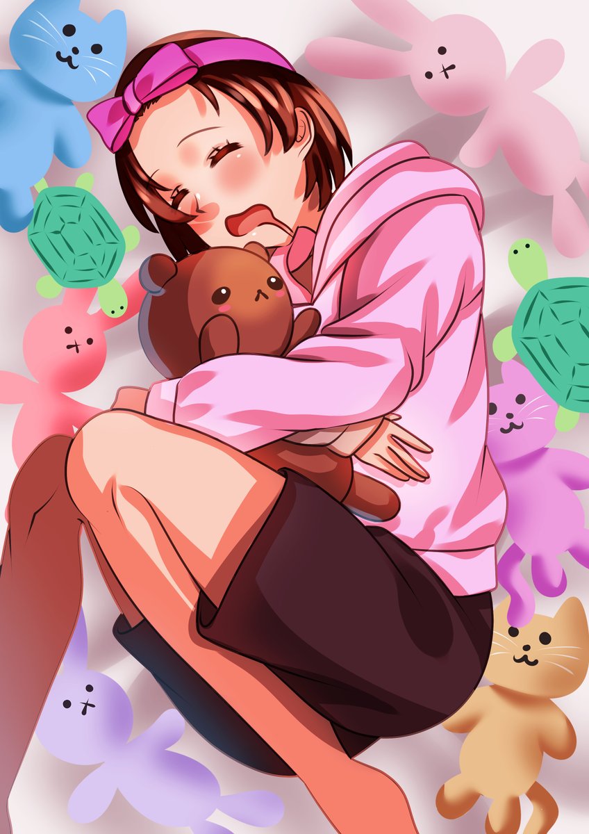 sbcyokohama's tweet photo. メンバーさんのイラストをご紹介します✨

クマのぬいぐるみを抱いて寝てしまっています😴
他にも猫や亀、ウサギのふわふわとしたぬいぐるみの質感が睡眠を促してきそうです🥱

素敵なイラストありがとうございました‼️

#アトリエsbc #サブカルビジネスセンター横浜 https://t.co/wj9LY15TVl