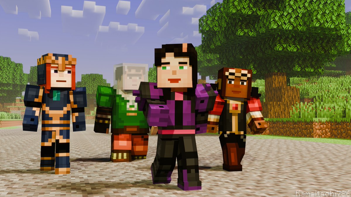 Kamaitachi786's tweet photo. New Order of the Stone #mcsm #minecraftstorymode #mcsmjesse #mcsmpetra #mcsmaxel #mcsmolivia #blender https://t.co/FREqoZG25G
