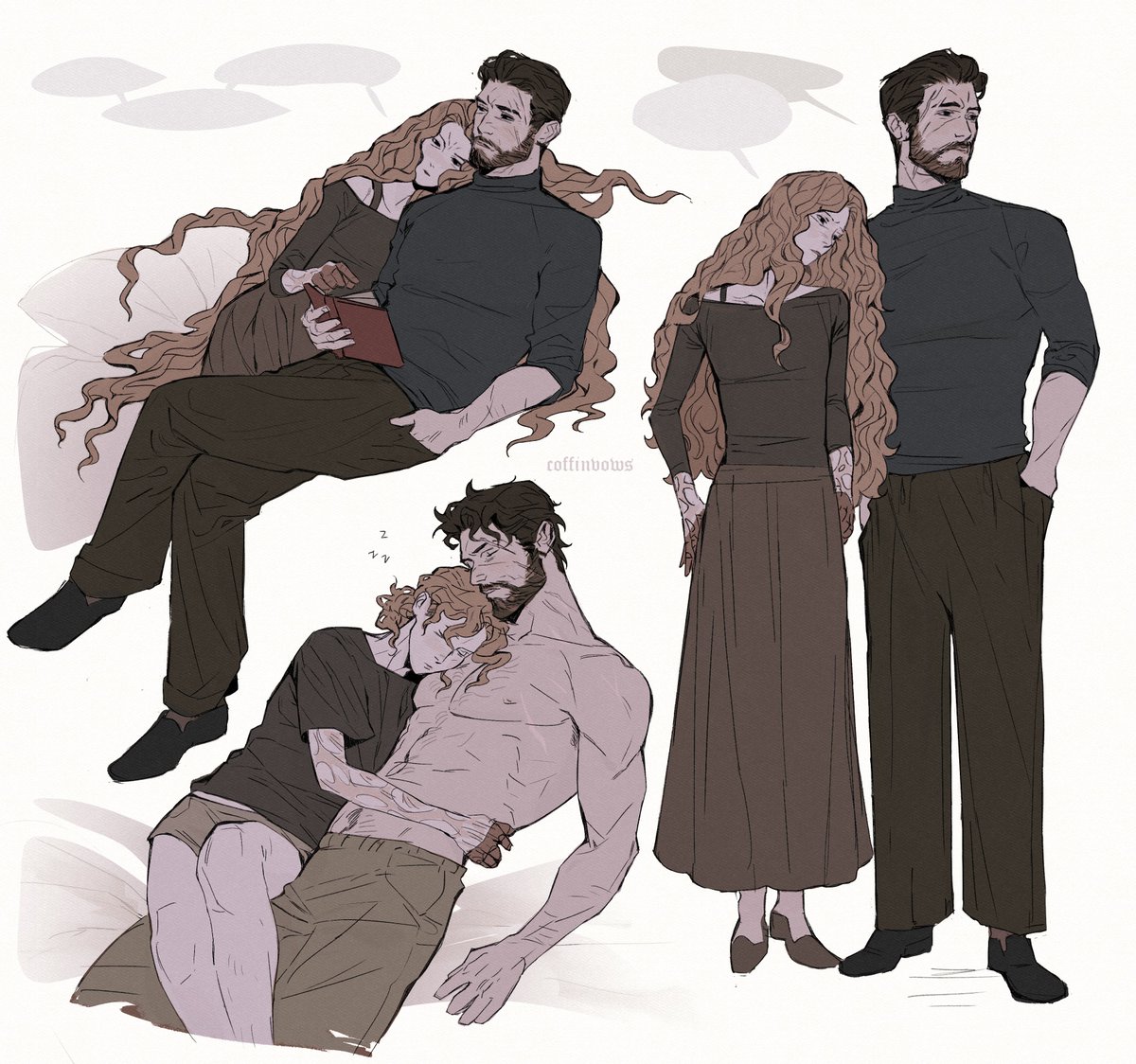 coffinvows's tweet photo. harriet &amp; isaiah sketches (modern au)
#vtm https://t.co/TiCRGftatg