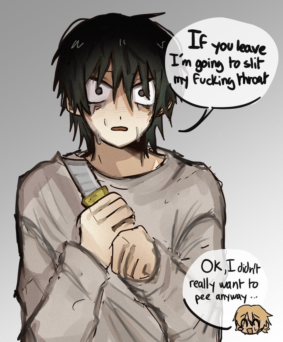 Kyveli007's tweet photo. Appropriate reaction when your boyfriend wants to go to the bathroom https://t.co/X0Gk8rXGLE