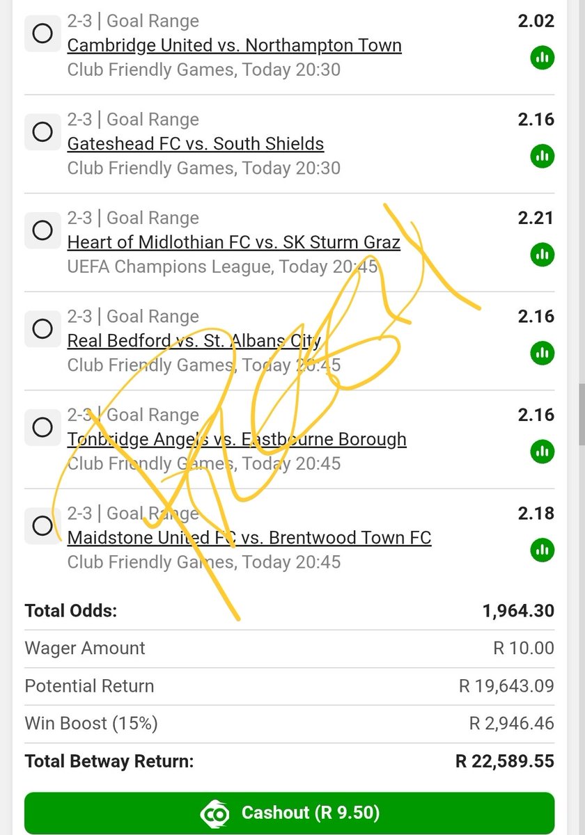 GreenWorldCTM's tweet photo. 22K Betway Boom 💥 With R10

BW6502406B
BW65024021
BW65023F48

All 1900 Odds 

🔥 🔥🔥 https://t.co/Nk3BXYk4jV