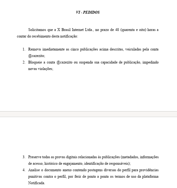 cazezito's tweet photo. 🚨🚨

CENSURA ❓

O Partido Missão (Mijão) apresentou notificação extrajudicial junto ao X (antigo Twitter) requerendo a remoção de uma série de postagens, além do bloqueio da conta da Cazézito Tv. 

E aí, torcedores, esses vagabundos sentiram muito ou pouco? Soltem o verbo aí nos comentários!⚽️🏆🗣️

Avisamos que seguiremos fazendo o nosso jornalismo independente, que incomoda poderosos.

 NÃO RECUAREMOS UM CENTÍMETRO. Vamos para cima desses CANALHAS!!