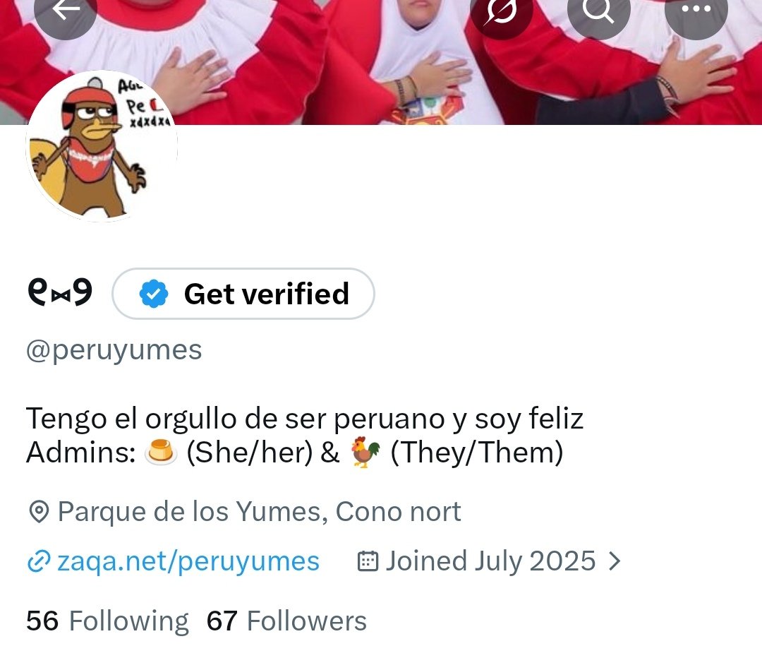 peruyumes's tweet photo. CHICOS ya somos 67 seguidores 🗣️🗣️ 🍮 https://t.co/hzk3Iq1Ha9