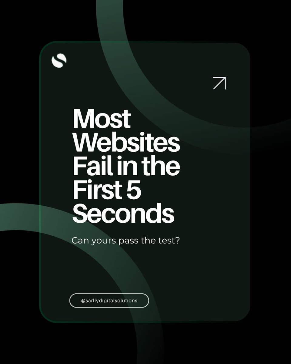 sarllydigital's tweet photo. Most Websites Fail in the First 5 Seconds.
If visitors can't tell what you do in the first 5 seconds, they'll leave. Can your website pass the test?

#WebsiteDesign #WebDesign #WordPress #Wix #SalesFunnels #DigitalMarketing #SmallBusiness #LeadGeneration #BusinessGrowth #WebTips https://t.co/RpjTMJfp2W