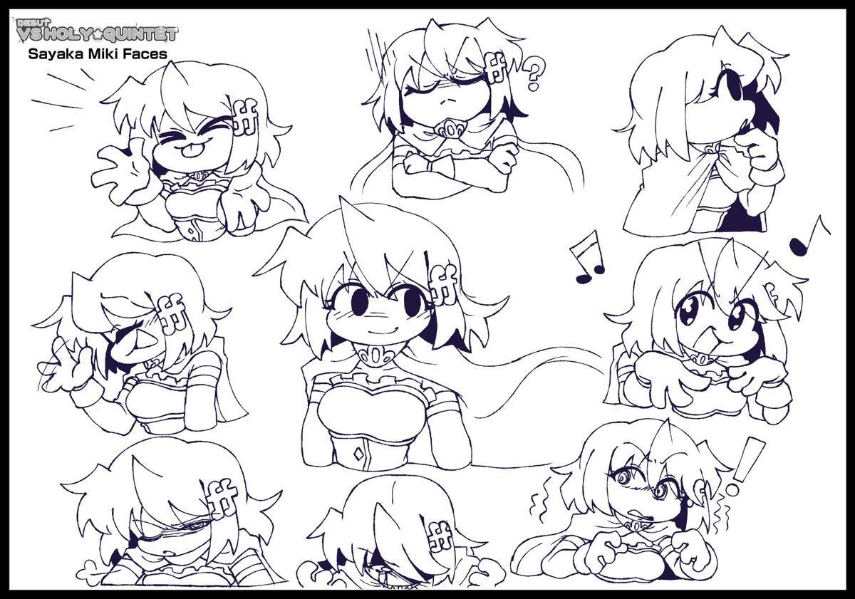 TeamHQ26's tweet photo. ❗️Vs Holy Quintet Sayaka Miki Reference Sheets!❗️

#MadokaMagica #fridaynightfunkin #MikiSayaka #美樹さやか https://t.co/DWq1MrSFyY