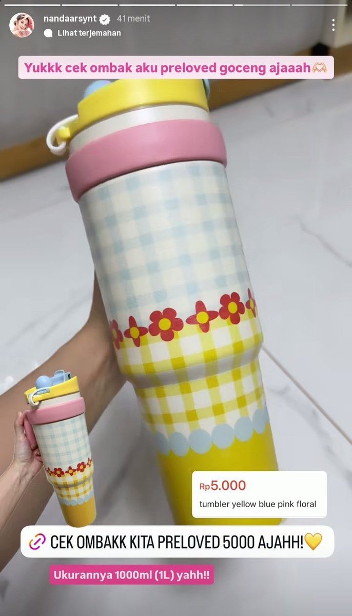 aeebkk's tweet photo. PRELOVED NANDA ARSYINTA WE TRUSTTTT ‼️🤩
mamina tuh suka bangett preloved in baju sampe barang barang lucu dia dengan harga gocengggg doaangggg!! NANGIS BANGET GAK SIIHHHH 😭🫵 https://t.co/ApWlSG2LZ2