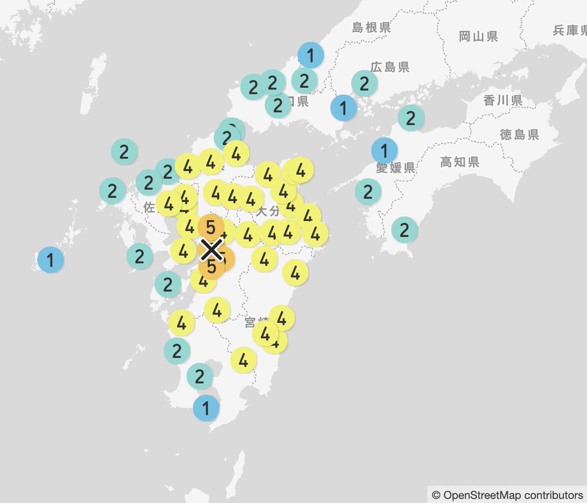 jishinfo's tweet photo. 【きょうの地震史】
きょう7月28日は1889年「明治熊本地震」（M6.3）が発生した日です。
当時の熊本市の金峰山麓で被害が大きく、家屋の倒壊や熊本城の石垣が崩れ、地割れ・噴砂・山崩れの被害がありました。

震度：官報（1889）、参考：茅野・宇津（2001） https://t.co/0y8dko8Kvk
