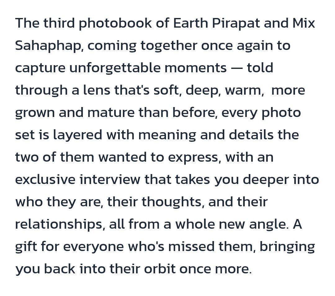littlerongz's tweet photo. just read the description of Gravity III photobook 🥹

"-takes you deeper into who they are, their thoughts, their relationships, all from a whole new angle. bringing you back into the orbit once more." 🌍🪐

#GRAVITYIIIxEarthMix
#EarthMix #เอิร์ทมิกซ์ https://t.co/zvpZvm57Qy