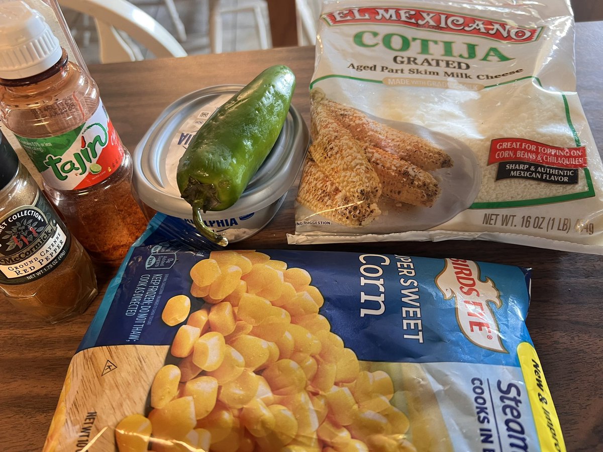 Wisdomuo79's tweet photo. Pretty much the only way I fix corn~spicy https://t.co/ayLizRe72A