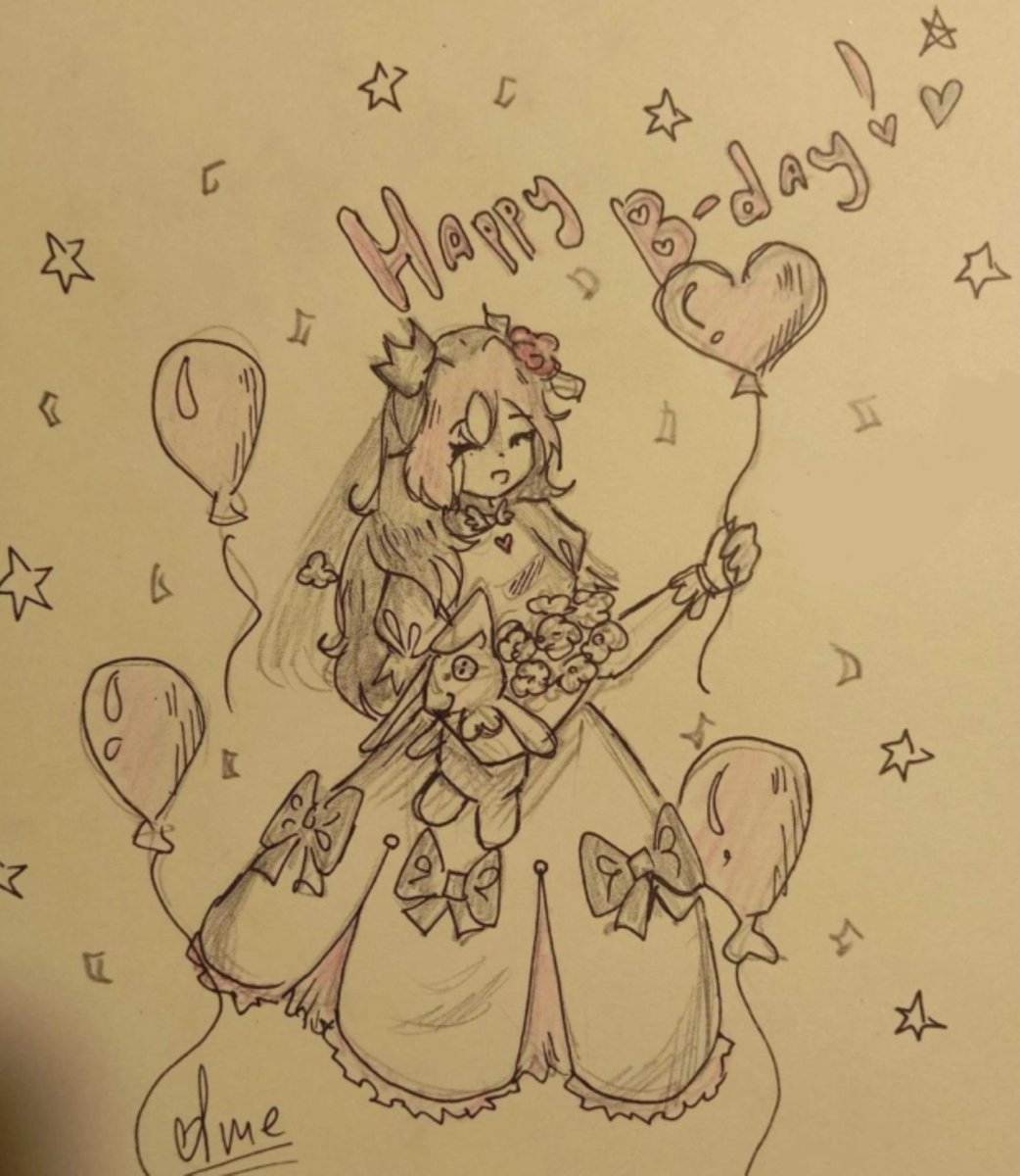 Tsuki_Aysuro's tweet photo. LOOK,MY FRIEND DREW IT TO ME FOR MY BDAY
(bday was a bit ago, but I’m posting this now!) 
#bday #art https://t.co/TIvxiilHcu
