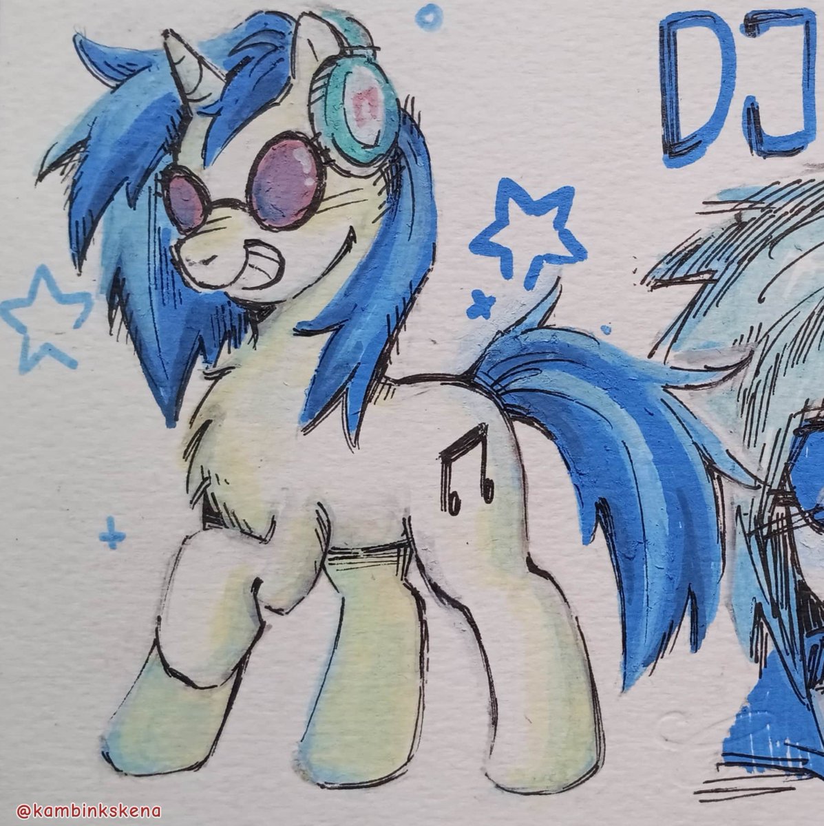 kambinkskena's tweet photo. acrylic testing #djpon3 #vinylscratch #mlp https://t.co/eoHhdseGHC