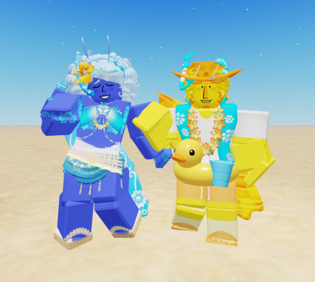 chipazoidd's tweet photo. me and my bfs blellow summer outfits for roblox :3 #deltarune https://t.co/uEbxrZJYmY