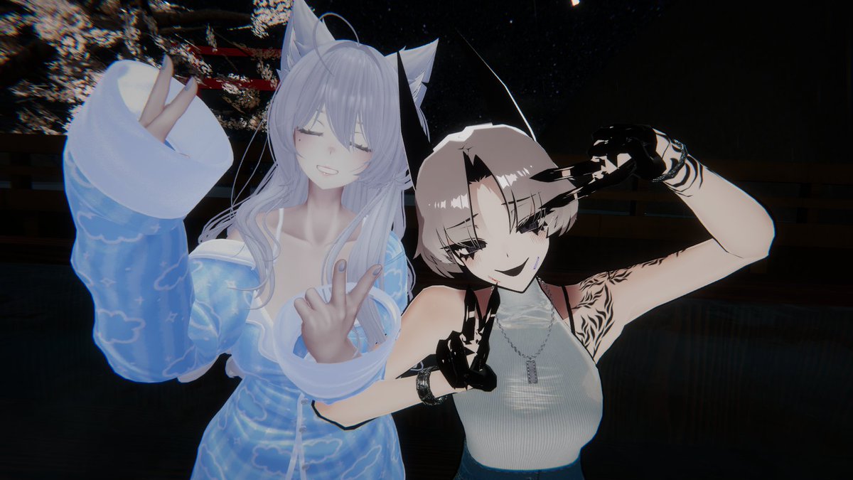 KirisanVrc19175's tweet photo. myorangが新しいワールド作ったみたいだったから見に行ってみた！
めちゃめちゃ広くなってたし温泉までついてたよ！
広くて迷子になっちゃったけど！
みんなでパーティーできるね！
最後の二枚はLotusかわいいソング流されてここは地獄だとうなだれているLotus https://t.co/KCuJWGoukr