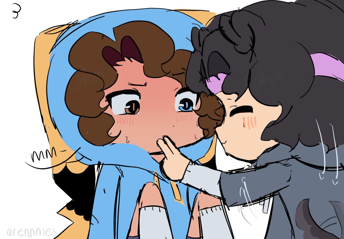 arennnies's tweet photo. indirect kiss (remake) #chufies #mcyt https://t.co/cVTPTBnw14