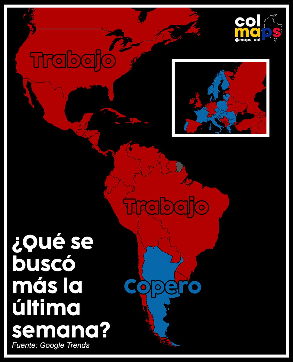 Maps_Col's tweet photo. ¿Qué se buscó más la última semana? 🔎 https://t.co/kaCmFY5GK3