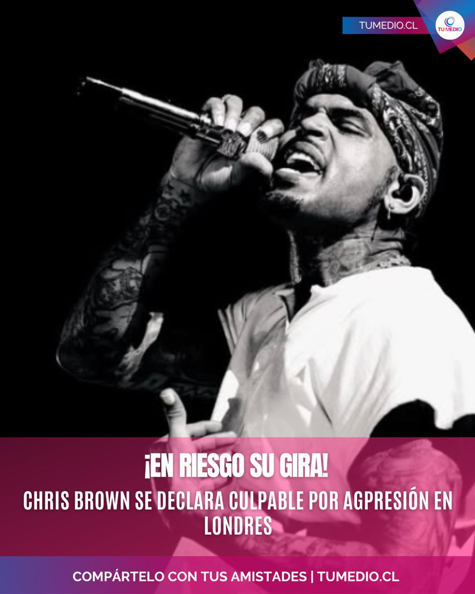 TuMedio's tweet photo. ¡EN PROBLEMAS JUDICIALES!⚖️ Chris Brown se declara culpable por agredir a un productor con una botella en Londres. La sentencia se dictará el 26 de octubre y arriesga hasta 3 años de cárcel, peligrando su gira con Usher

#ChrisBrown #Usher #JusticeNews
📸: Ig/ chrisbrownofficial https://t.co/aEETWmzu6B