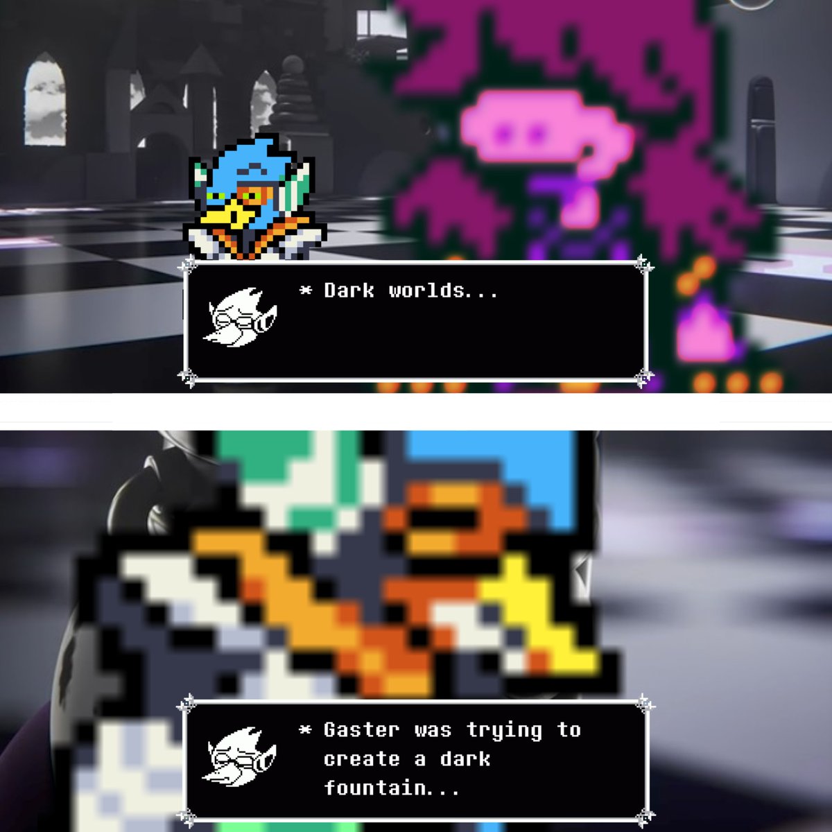 minionsheldo's tweet photo. TADC X Deltarune crossover revealed (trust) https://t.co/4FCghOyoLr