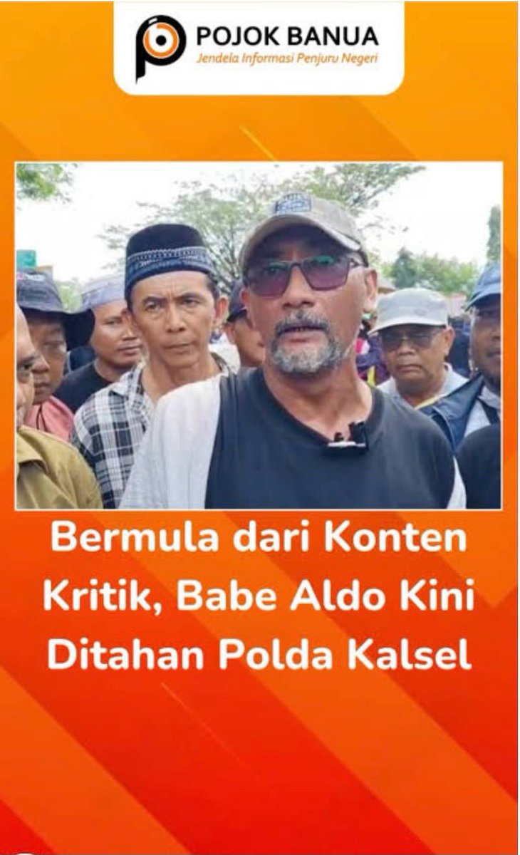 henrysubiakto's tweet photo. Pagi ini saya balik terbang ke Jakarta setelah sehari sebelumnya bermalam di Surabaya setelah menghadiri undangan FGD di Morowali Sulteng dari Perusahaan IMIP yang terkenal. Di Jakarta hari ini sedianya saya harus ketemu teman teman seperjuangan Babe Aldo yg sudah seminggu ditahan Polda Kalsel. 

Babe Aldo ini dulunya oleh “kami” dikenal sebagai tokoh “Kadrun” yg terlibat aktif mengkritisi Pemerintah Jokowi. Ternyata Babe Aldo karena tetap keitis sebagai wartawan, dia belakangan sedang dikriminalisasi dengan UU ITE.

Dia dijadikan tersangka dan langsung ditahan polisi Kalsel karena dianggap melanggar pasal 32 dan 35, mengubah ubah informasi elektronik milik orang lain, dan atau memanipulasi informasi seolah otentik.

Ini pasal pidana ITE yang sama dengan yang dikenakan pada dr Tifa. Nampaknya polisi hobi betul pakai pasal pasal dengan sanksi berat supaya bisa nahan tersangka.

Padahal Aldo tidak mengubah apapun, dia hanya mengupload kiriman orang lewat WA, tapi belum belum dia sudah ditahan tanpa penegak hukum mendalami isi informasi elektronik yg diupload. 

UU ITE kembali dipakai untuk membungkam agar orang orang kritis tdk banyak bicara tentang isu isu besar yang sensitif. Kali ini disinyalir yg ditutupi itu terkait persoalan peredaran Narkoba di suatu daerah.

Seperti apa, tentu saja saya mempelajari unsur unsur pidana dari pasal yg ditersangkakan. Clear Babe Aldo tidak menenuhinya karena tidak ada bukti dia mengubah ataupun memanipulasi ingormadi elektronik.

Polisi juga mencampur adukkan penerapan persoalan pencemaran nama baik dengan kejahatan terhadap informasi elektronik. Aldo dikriminalisasi dan diperlakukan tidak adil. 

Disinilah kasusnya layak dikembalikan ke aturan norma yg benar. Dia tidak seharusnya ditersangkakan. Ada penerapan pasal salah sehingga tersangka ditahan, dan ada prosedur yang tidak semestinya karena tidak nenggunakan alat bukti yang valid. 

Karena itu saya diundang untuk ikut menjelaskan dan memberi keterangan atas kesalahan penahanan terhadap Babe Aldo. Busmillah.