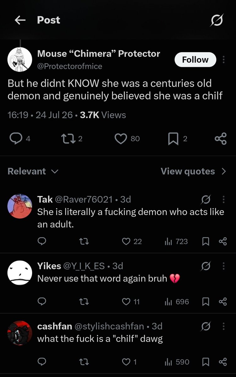 BSShanxx's tweet photo. Idk why this makes me life so much
 Obviously he misspelled child because the "d" key is right next to the "f" key, but the reactions of the other ppl 😭 https://t.co/V33jxHoRKB