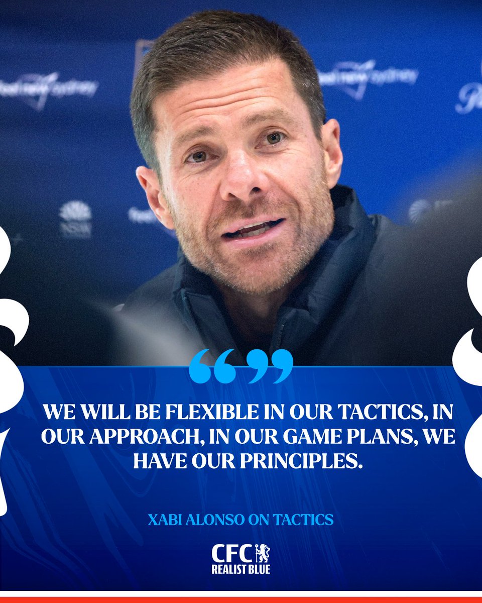 CFC_RealistBlue's tweet photo. 🗣🇪🇸 XABI ALONSO:

On Pre Season Tactics: https://t.co/9R6Xt2QWMF