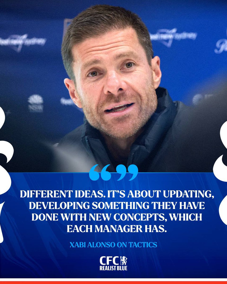CFC_RealistBlue's tweet photo. 🗣🇪🇸 XABI ALONSO:

On Pre Season Tactics: https://t.co/9R6Xt2QWMF
